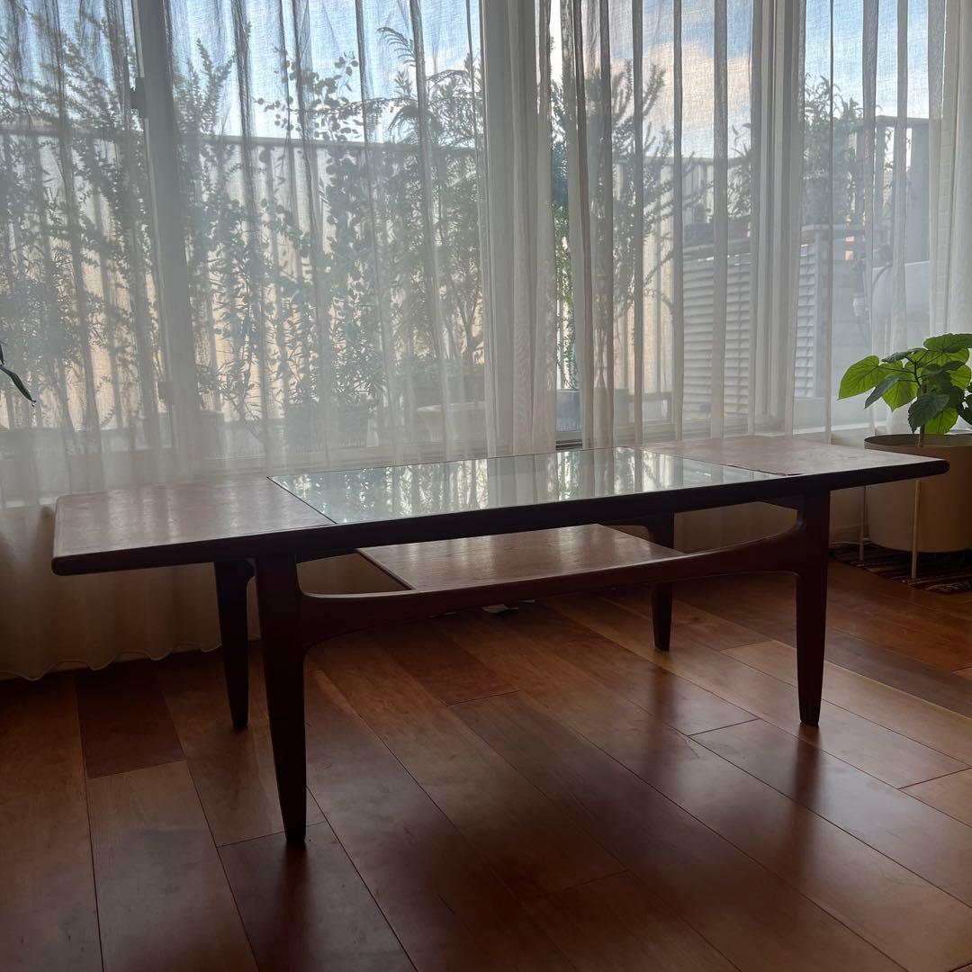 G-plan木製ガラスローテーブル 中型