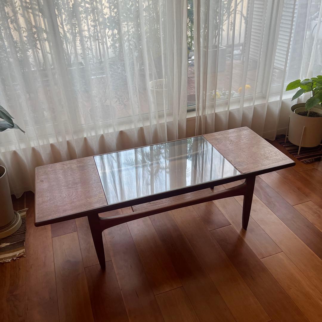 G-plan木製ガラスローテーブル 中型