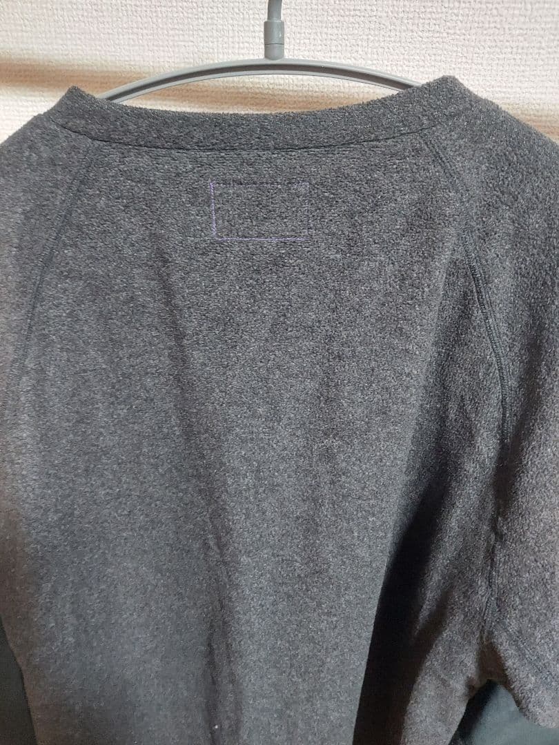 ノースフェイスパープルレーベル ダークグレー フリースカットソー