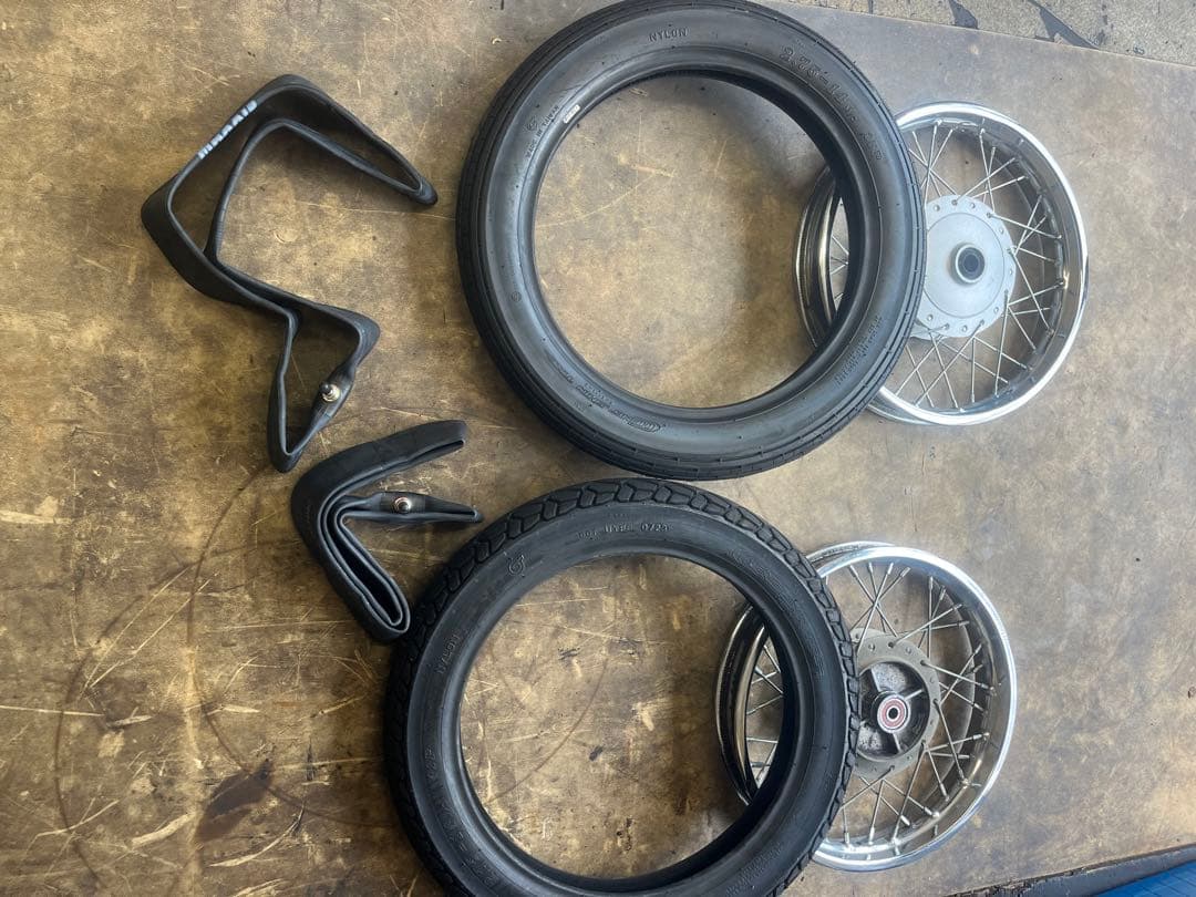 2.75-14 タイヤホイール　カブAA04 JA10 AA08 JA43 カブ