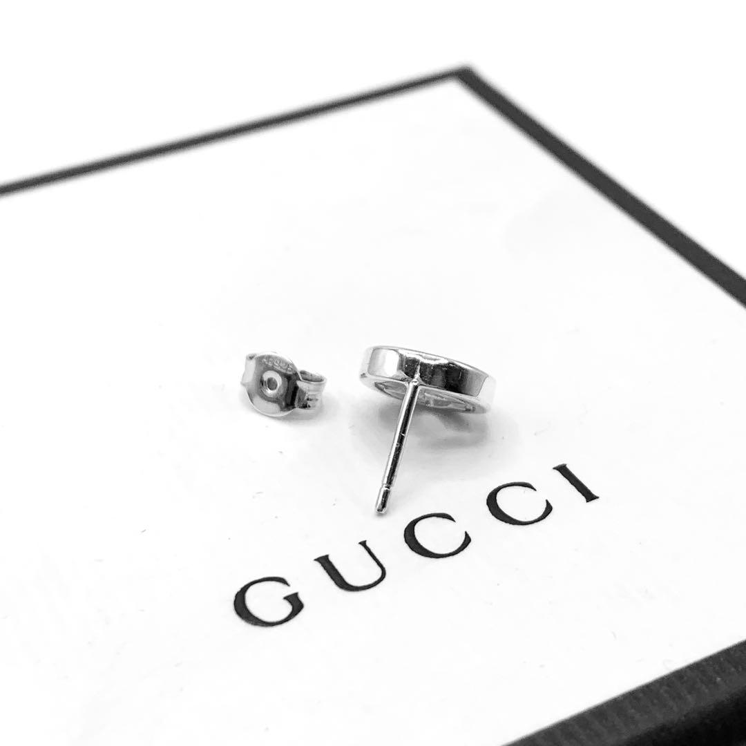 【ほぼ新品】GUCCI ピアス　GG インターロッキングG マ　ダブルG 片耳