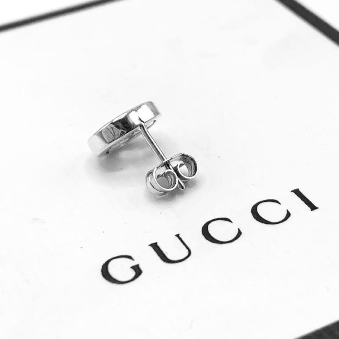 【ほぼ新品】GUCCI ピアス　GG インターロッキングG マ　ダブルG 片耳
