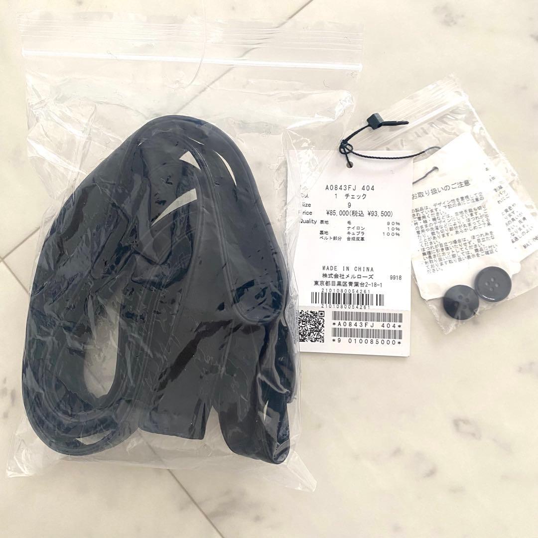 新品タグ付きサードマガジン 雑誌多数掲載モデル ハウンドトゥースジャケットコート