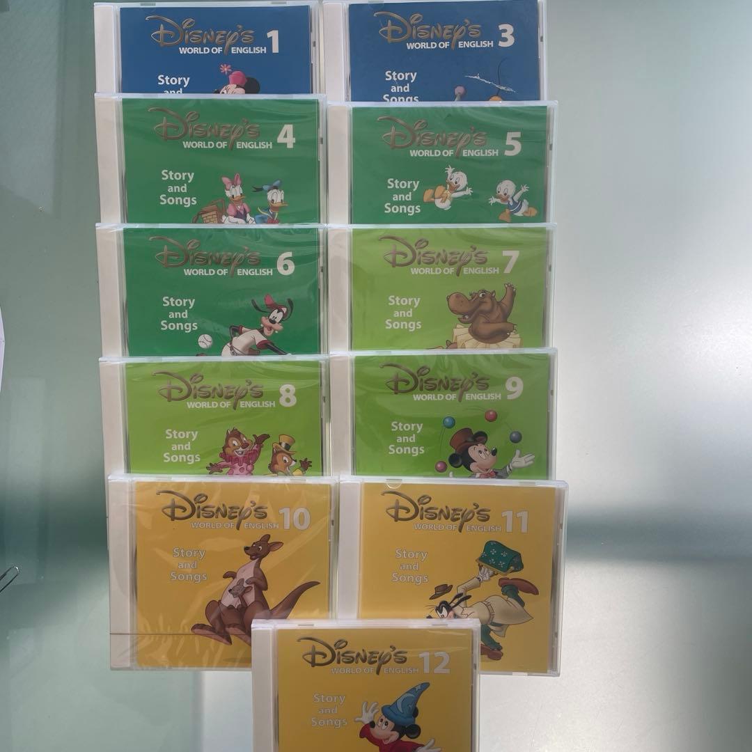 DWE story and songs CDと Book 1〜12セット