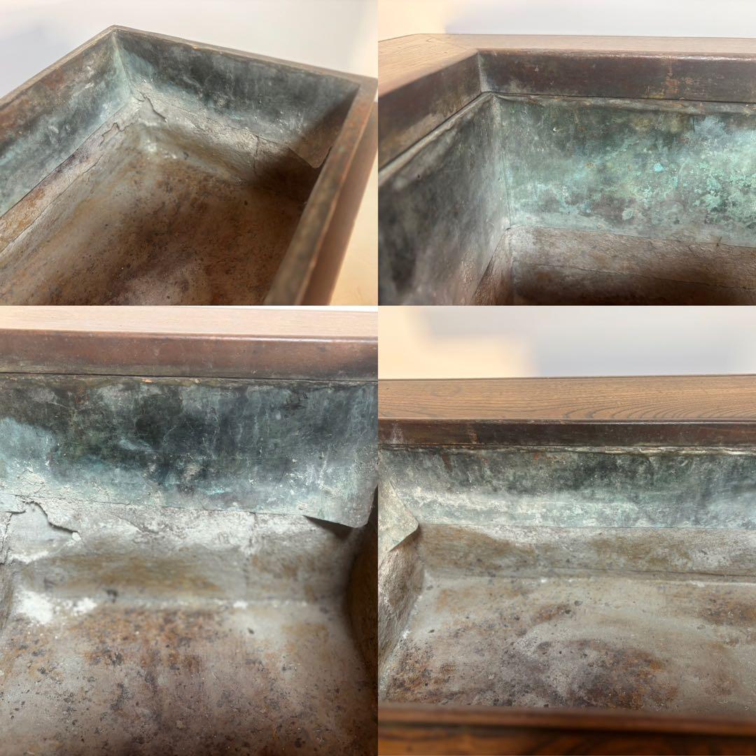 関西長火鉢　銅板落とし囲炉裏　手あぶり　古民具