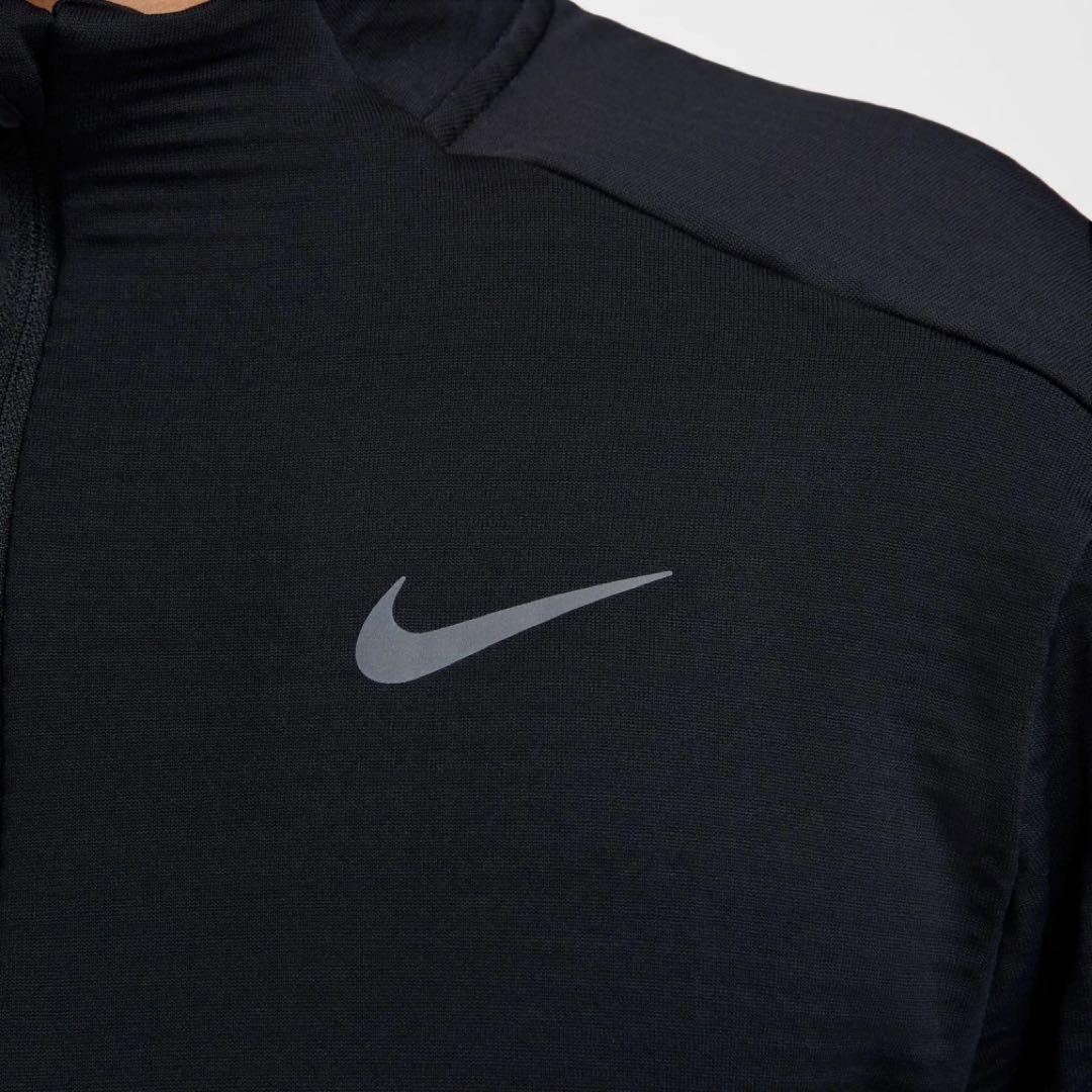 新品★NIKE TF RPLエレメントハーフジップL/Sトップス★ブラック★S