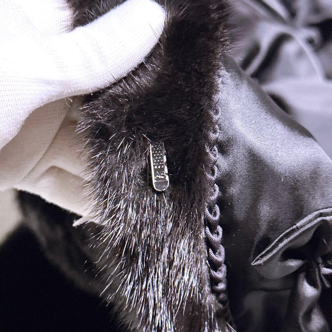 【未使用】サガミンク GUARANTEE コート ブラック レディース