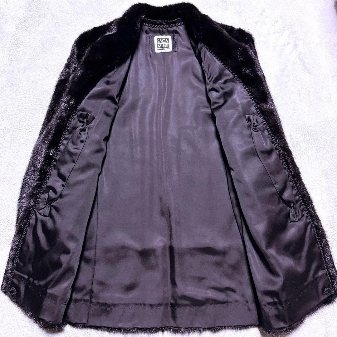 【未使用】サガミンク GUARANTEE コート ブラック レディース