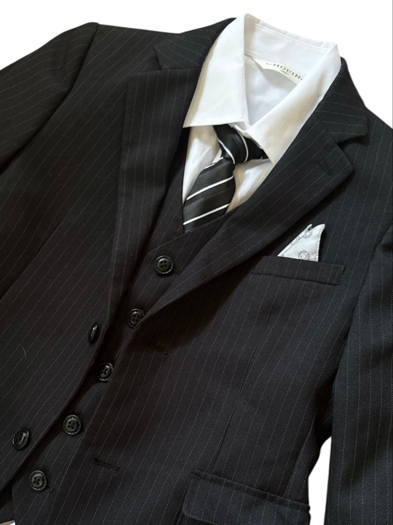 美品ショパン CHOPIN スリーピース キッズフォーマル 5点セットアップ