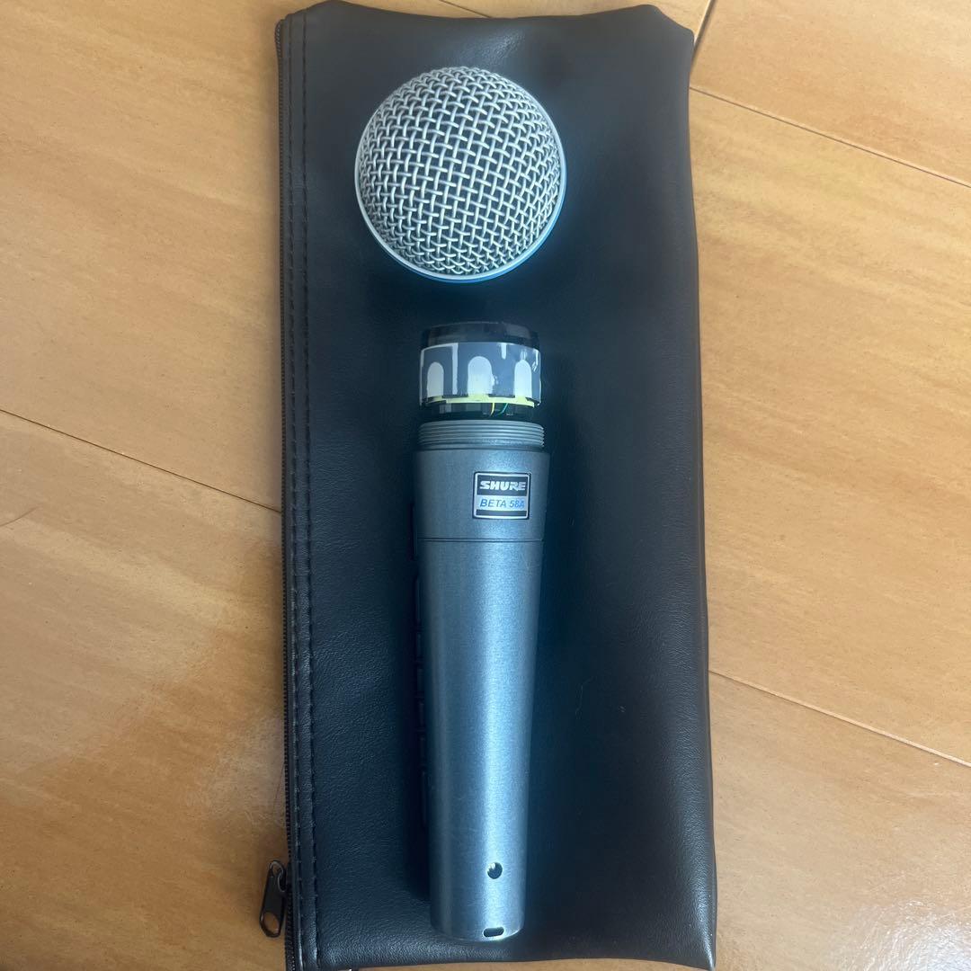 SHURE BETA 58A ダイナミックマイク 専用ケース付き