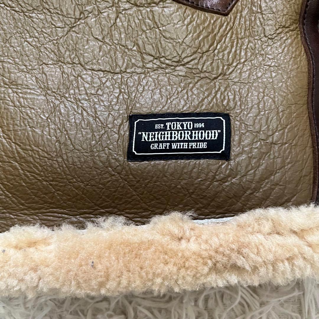 極美品　ネイバーフッド　N-1D ムートン　ディアスキン　M ホース