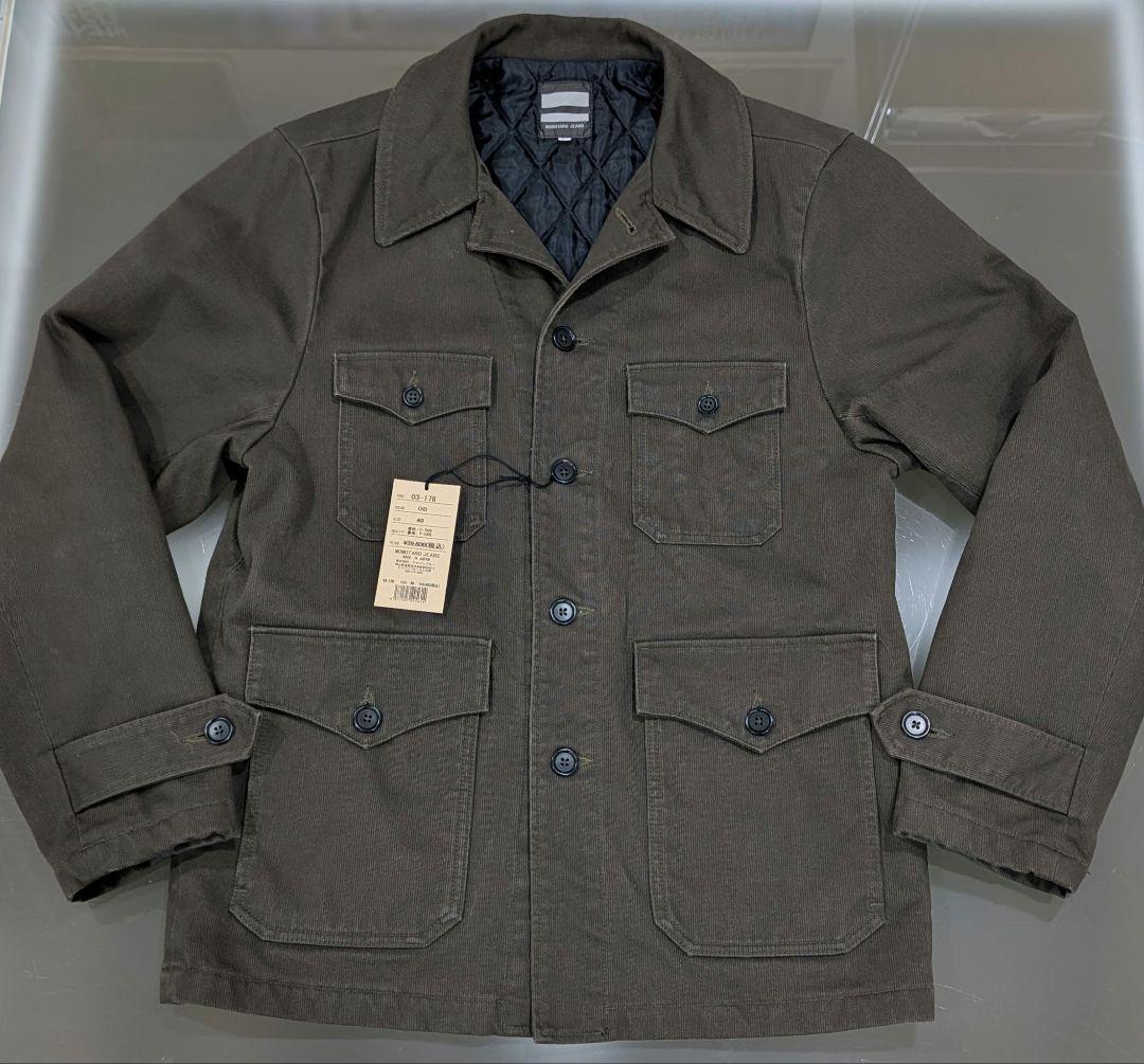 【ヘデラ】桃太郎ジーンズ　ミリタリー　ピケ　ファーティーグ　ジャケット