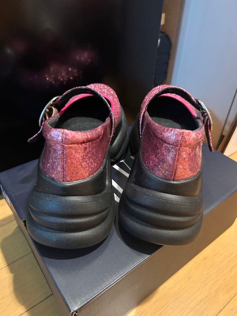 MILK 靴 ピンク Babyシューズ ストラップシューズ