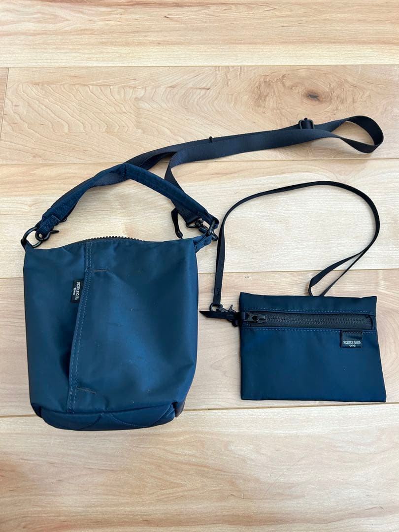 PORTER シェル 吉田カバン ダークネイビー ショルダーバッグ