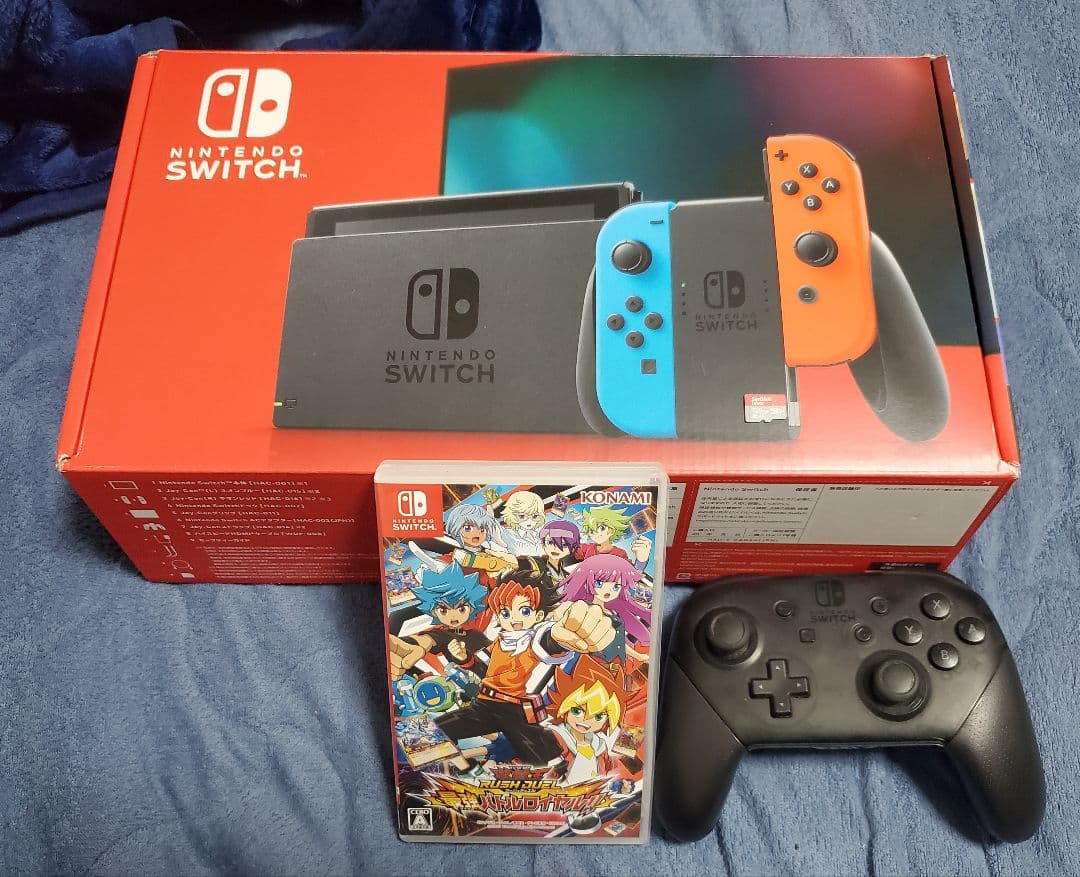 Switch 本体 ネオンブルー/ネオンレッド　PROコン、SDカード付き