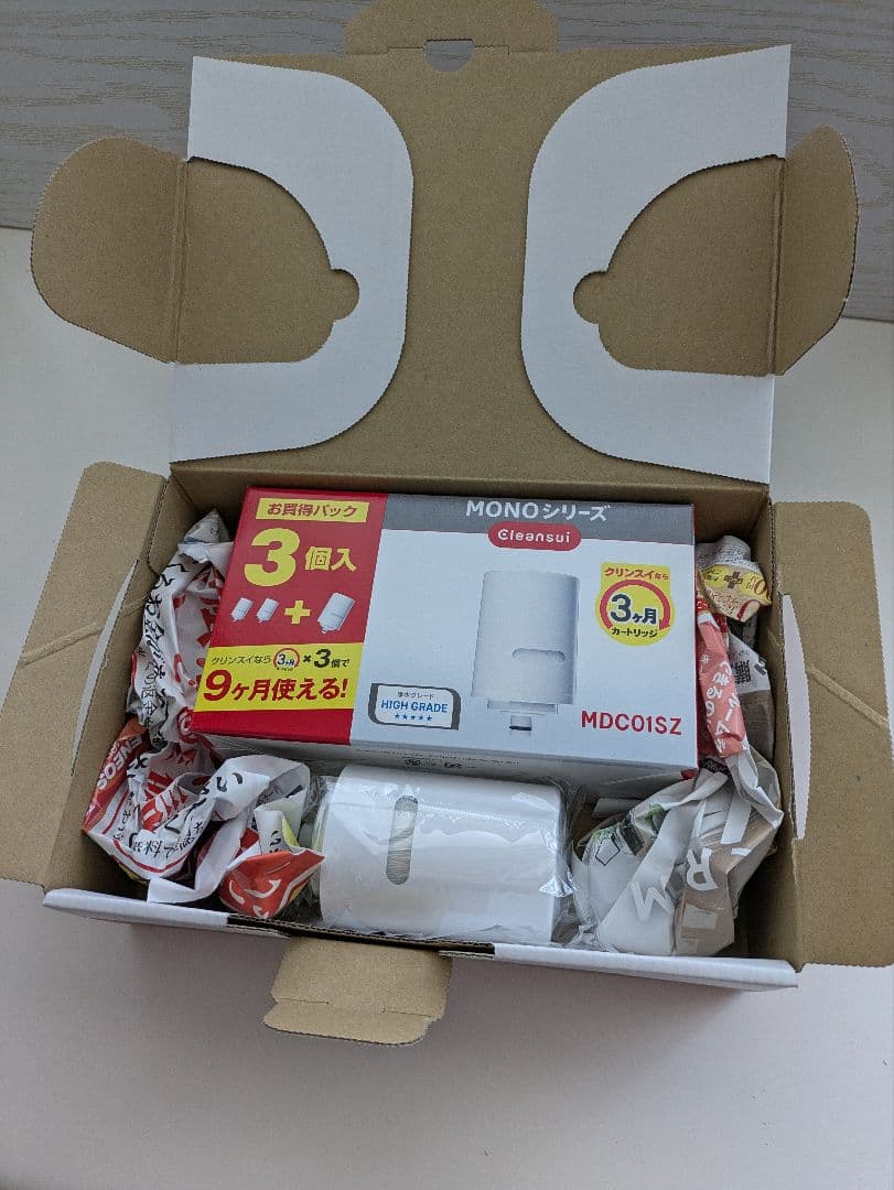 浄水器交換カートリッジ MDC01SZ 　3本に1本　計4本　1年セット　純正品