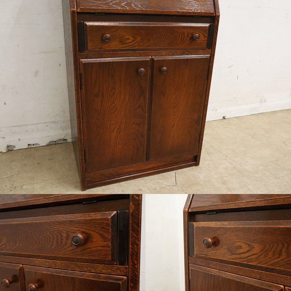 高級 三越家具【ブルージュ】ライティングビューローデスク・机・オーク材