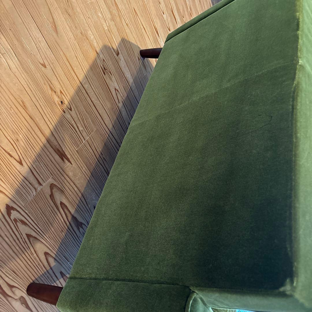 カリモク60⭐︎ロビーチェア2シーター⭐︎モケットグリーン