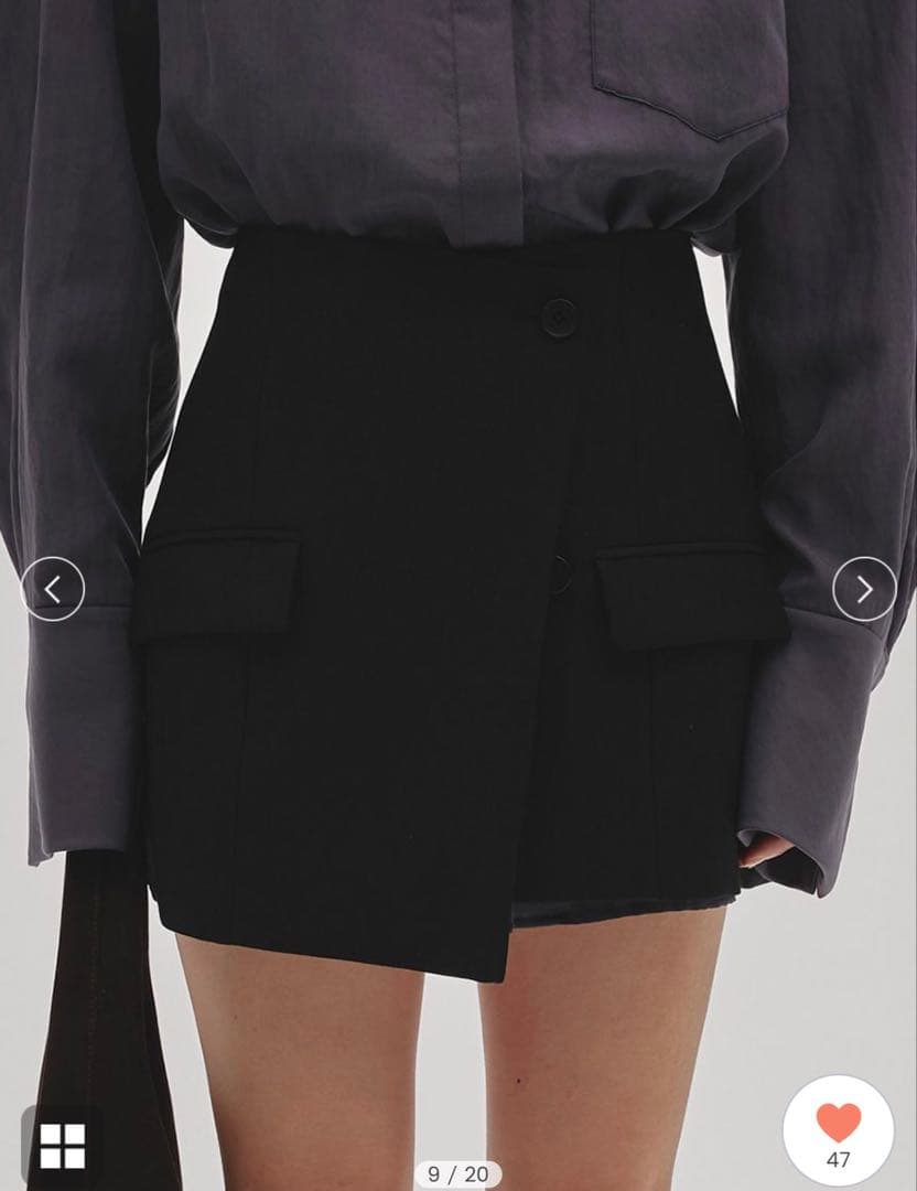 Todayful ラップスカートとセットのトラウザーズ ブラック 36