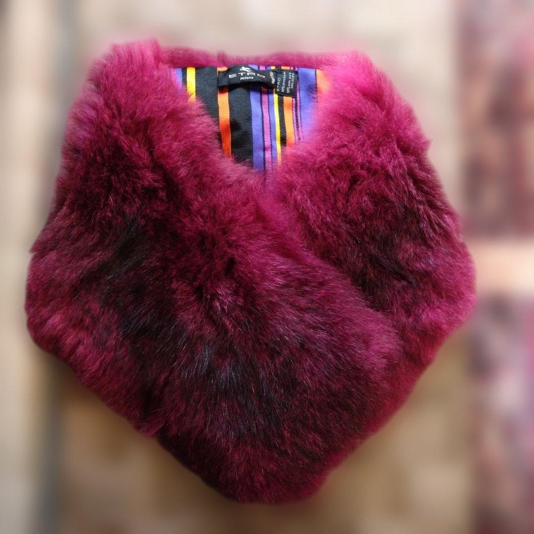 エトロ ETRO ファーティペット マフラー 毛皮 リアルファー