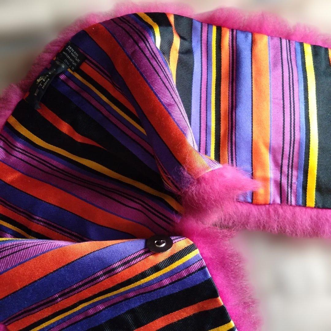 エトロ ETRO ファーティペット マフラー 毛皮 リアルファー