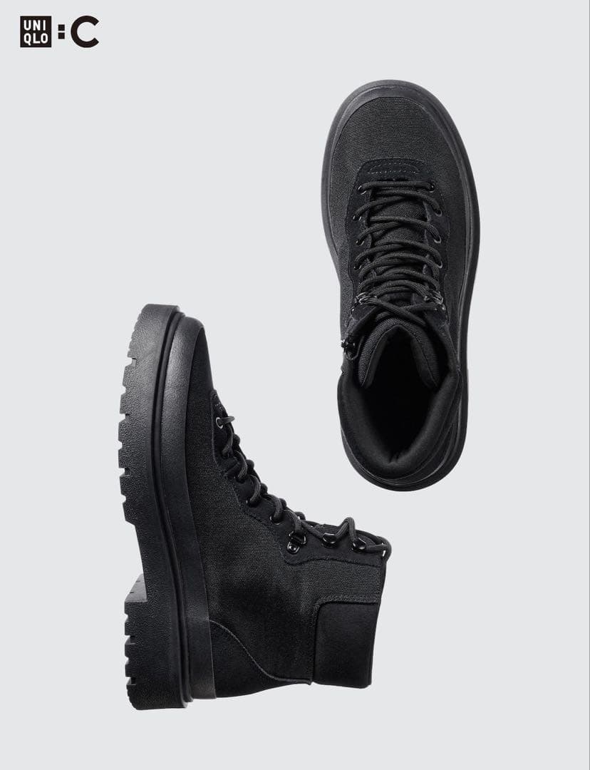 ユニクロC レースアップブーツ　ブラック 26.5 新品未使用