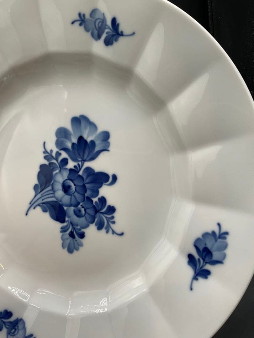 未使用　ロイヤルコペンハーゲン　ブルーフラワー　アンギュラー　プレート