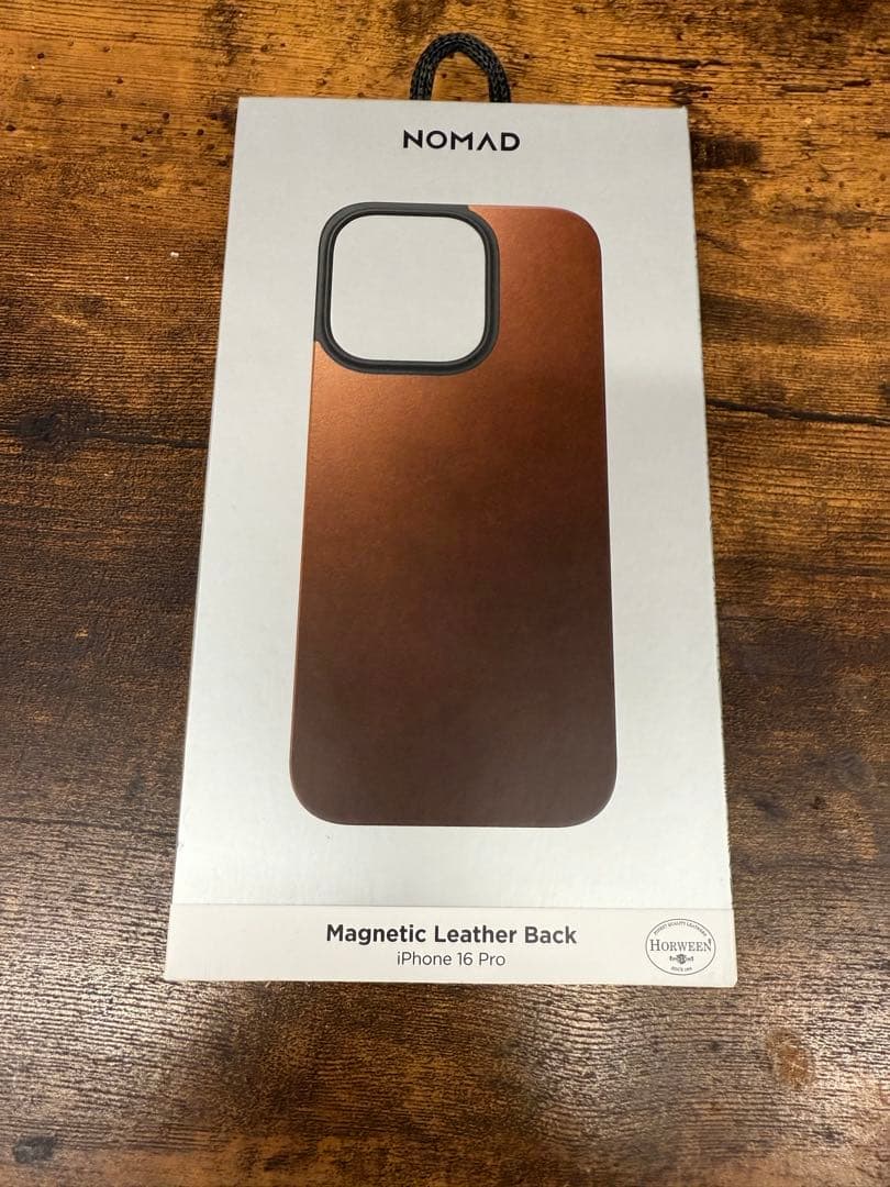 NOMAD Magnetic Leather iPhone16pro ブラウン