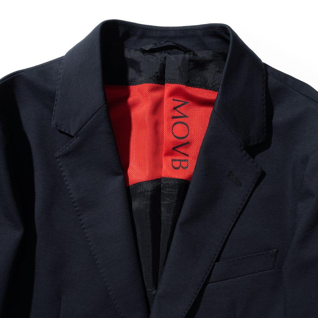 美品✨MOVB モーブ　シングル2Bノッチド・トラベルジャケット コスモネイビー