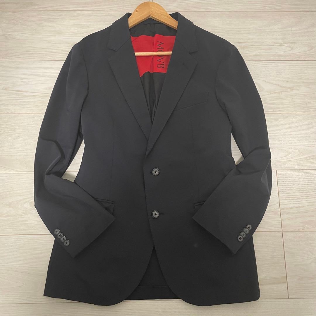 美品✨MOVB モーブ　シングル2Bノッチド・トラベルジャケット コスモネイビー