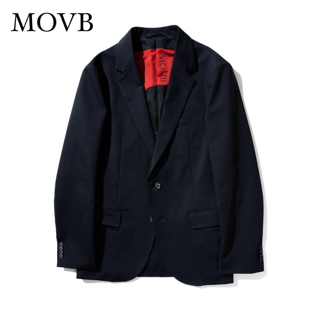 美品✨MOVB モーブ　シングル2Bノッチド・トラベルジャケット コスモネイビー