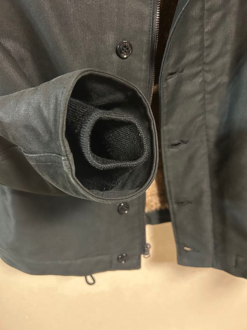 ヒューストンN-1デッキジャケット　サイズ40 ブラック