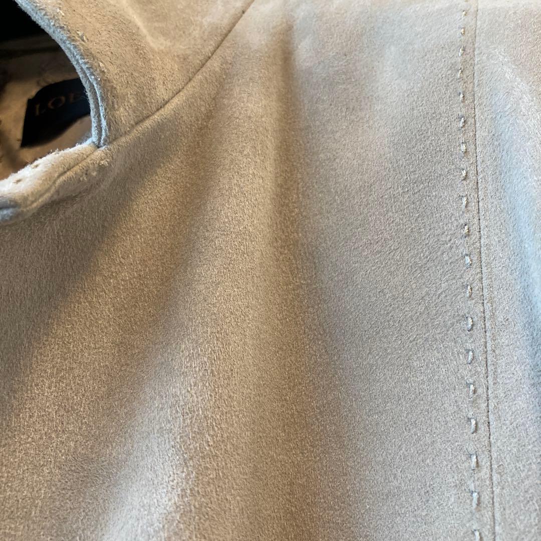 LOEWE(ロエベ) チェスターコート ラムレザー サンドベージュ 38