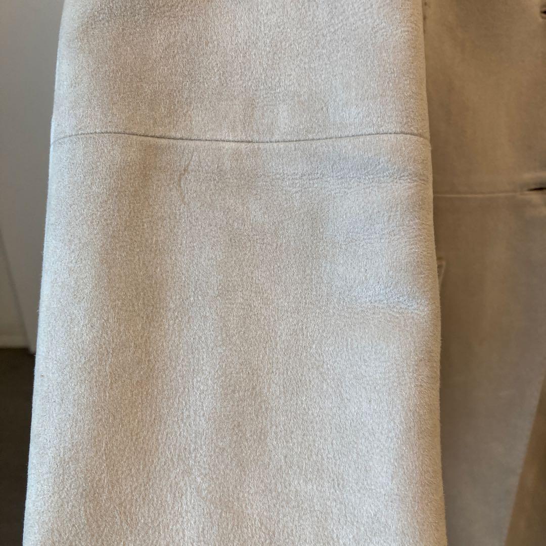 LOEWE(ロエベ) チェスターコート ラムレザー サンドベージュ 38