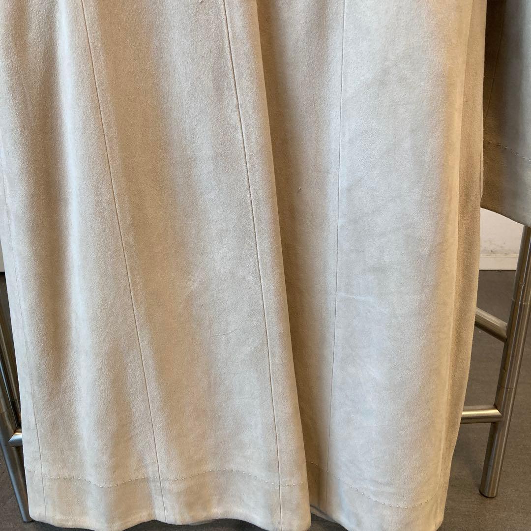 LOEWE(ロエベ) チェスターコート ラムレザー サンドベージュ 38