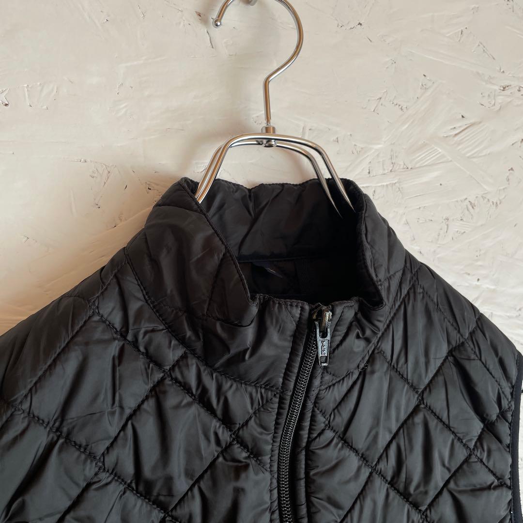 イギリス製【LAVENHAM】キルティング中綿ベスト　ダウンベスト　黒　S