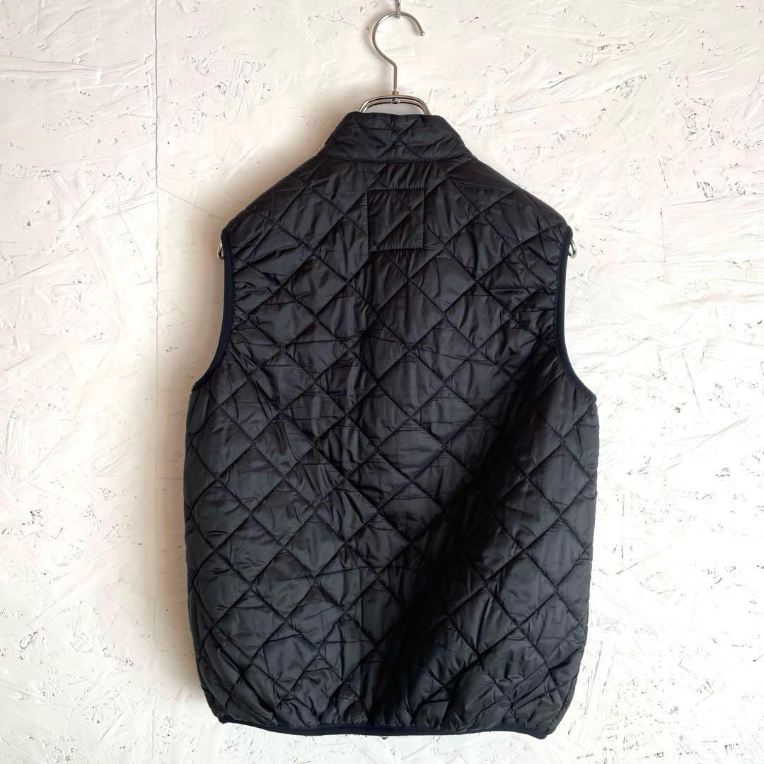 イギリス製【LAVENHAM】キルティング中綿ベスト　ダウンベスト　黒　S