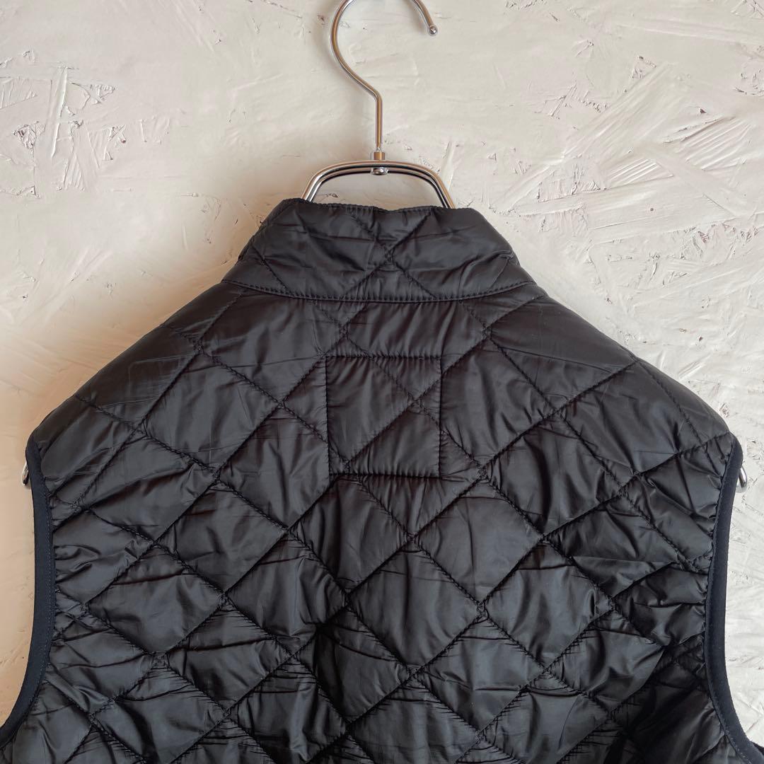 イギリス製【LAVENHAM】キルティング中綿ベスト　ダウンベスト　黒　S