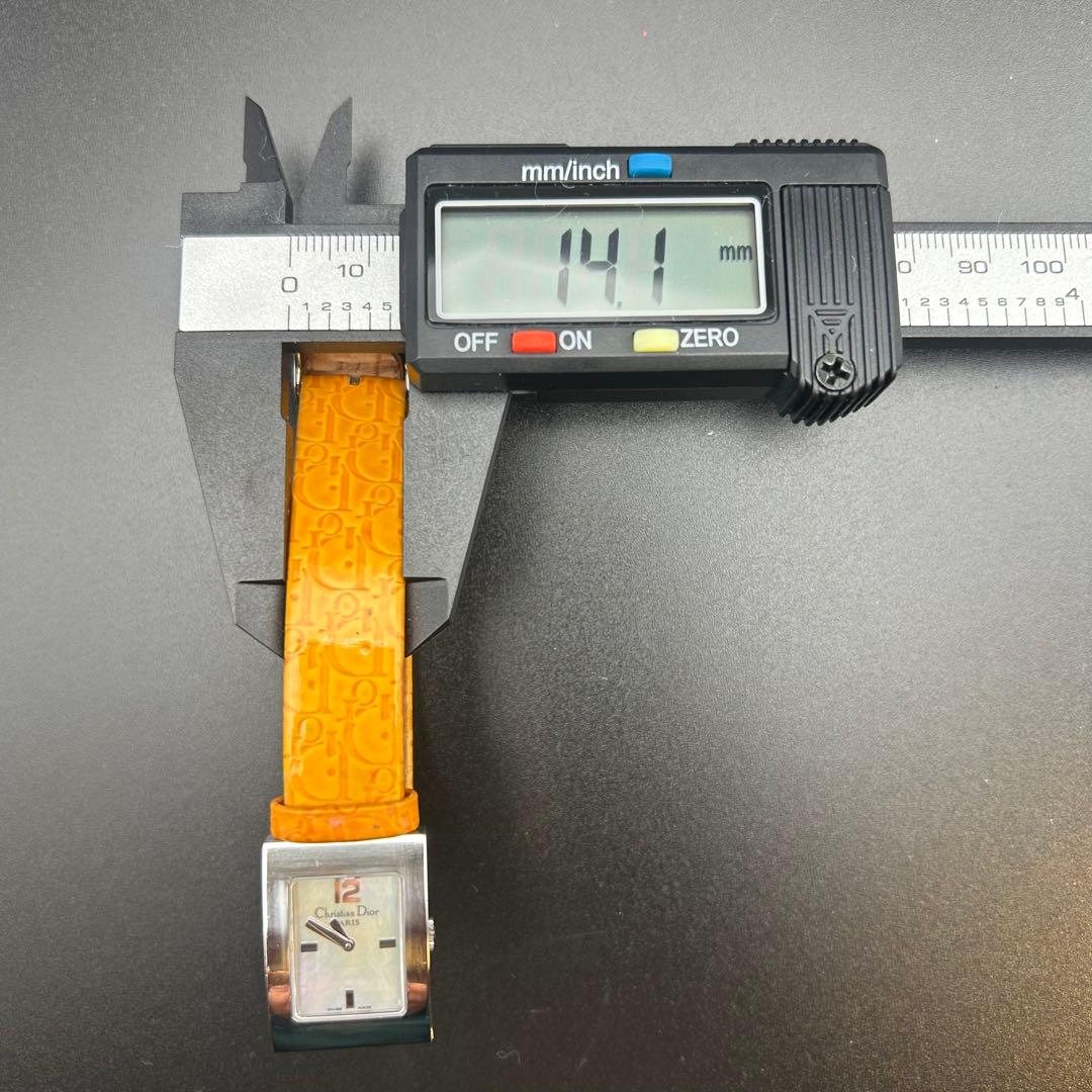 美品 Christian Dior シェル文字盤 レディース 電池新品