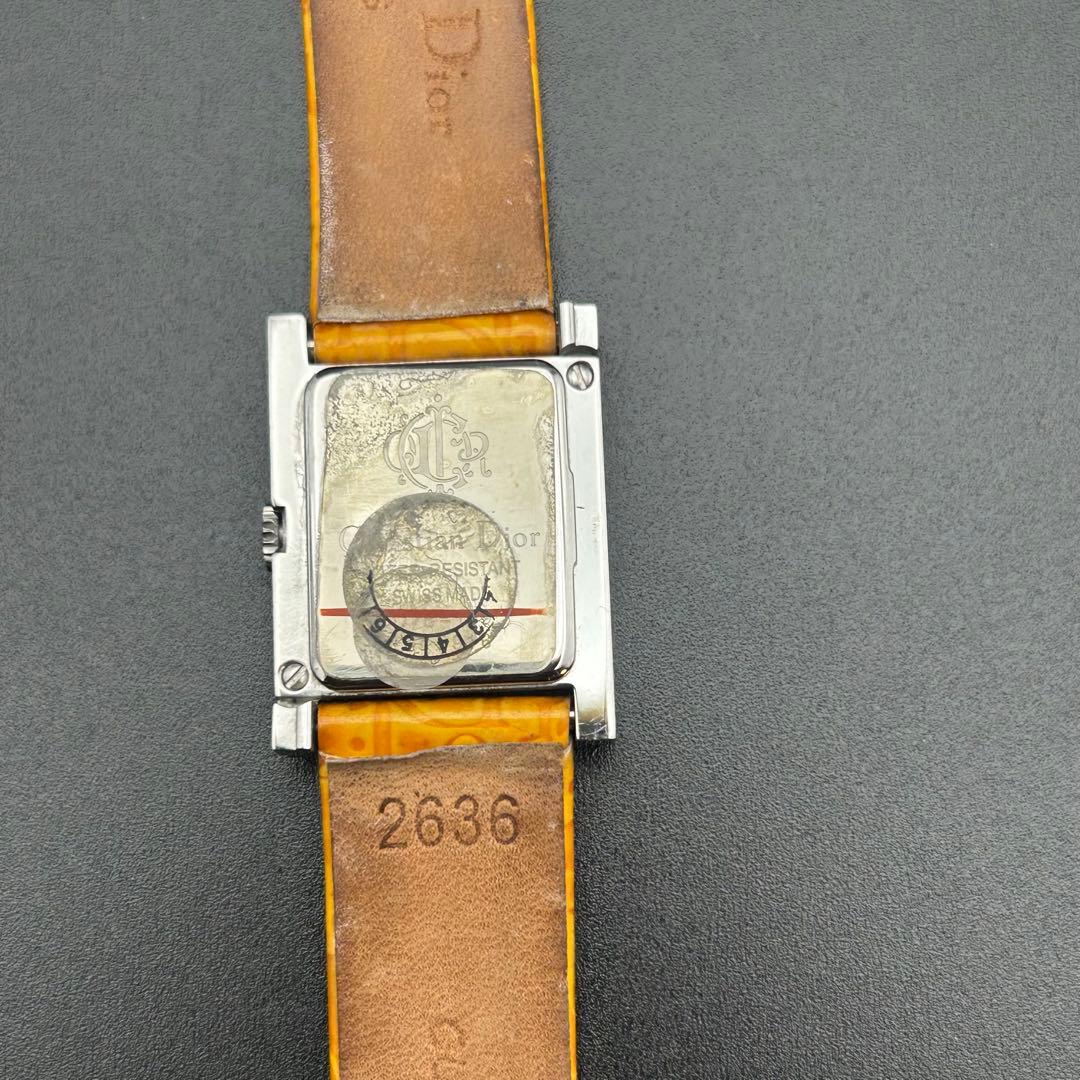 美品 Christian Dior シェル文字盤 レディース 電池新品