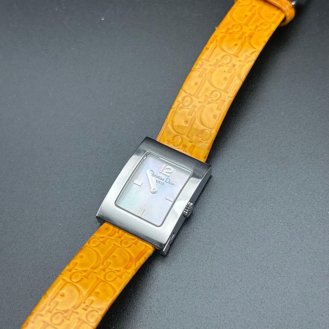 美品 Christian Dior シェル文字盤 レディース 電池新品