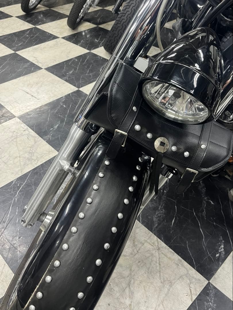 HONDAシャドウ400NC34純正スタッズ付き黒バイクフロントフェンダー