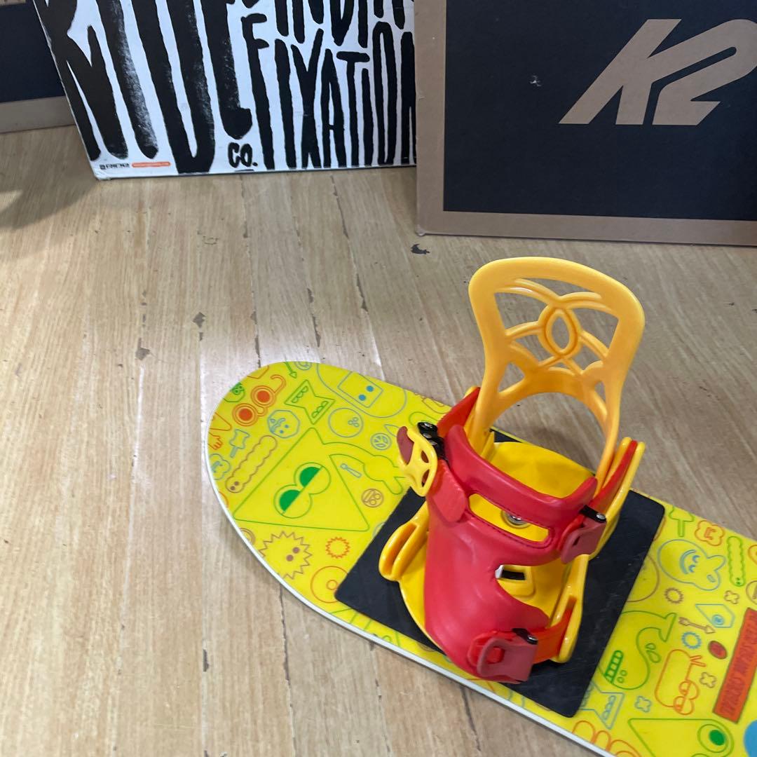 BURTON　キッズスノーボードセット　バートン　サロモンバイン付3点セット