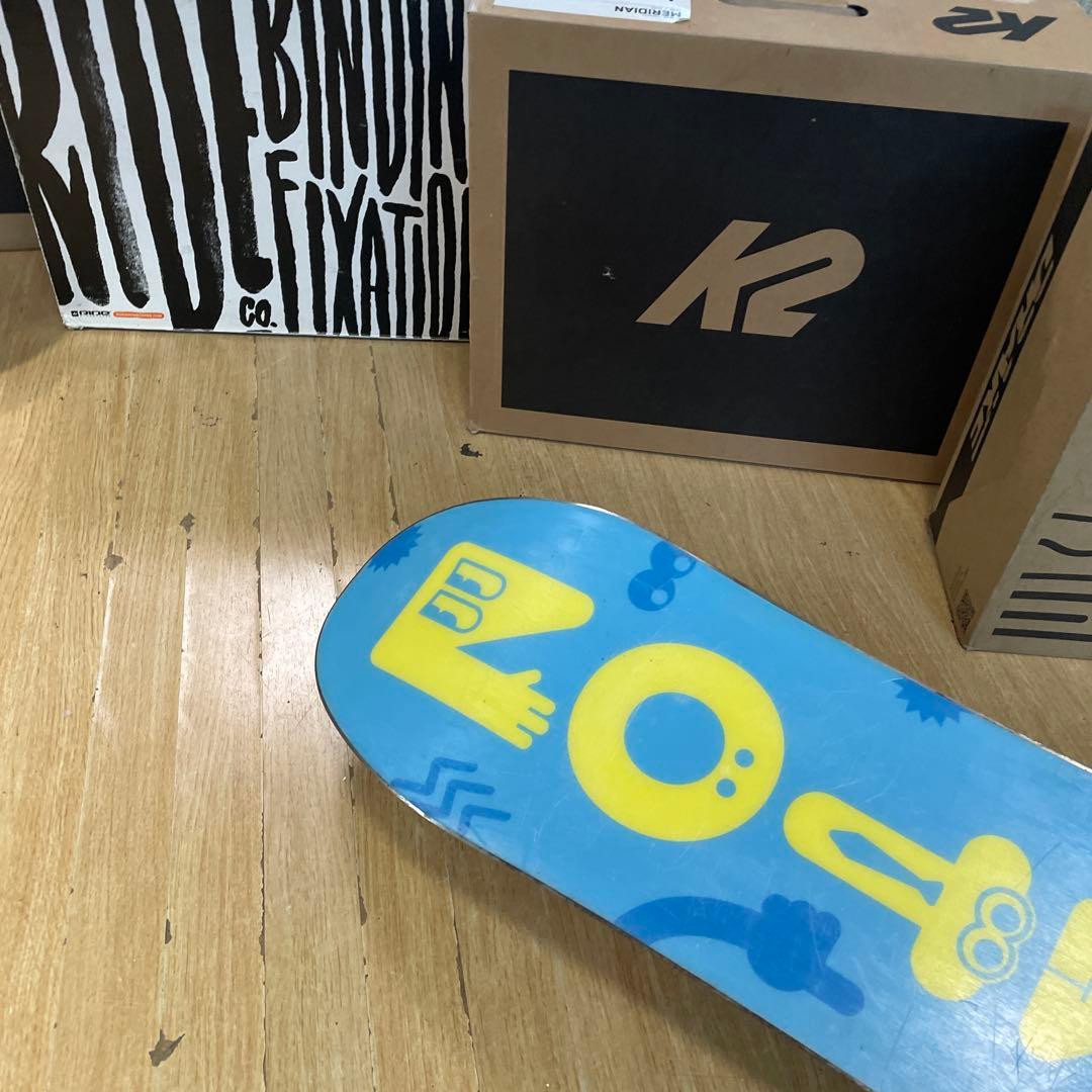 BURTON　キッズスノーボードセット　バートン　サロモンバイン付3点セット