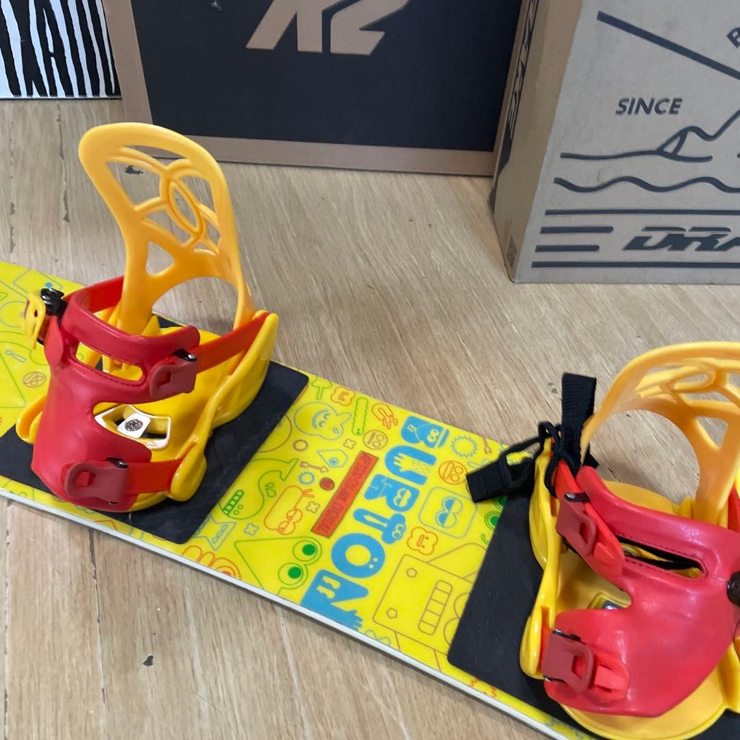 BURTON　キッズスノーボードセット　バートン　サロモンバイン付3点セット