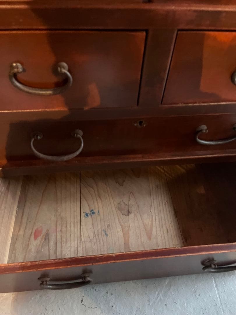 茶箪笥/水屋箪笥/和箪笥/飾り棚/木製/古箪笥