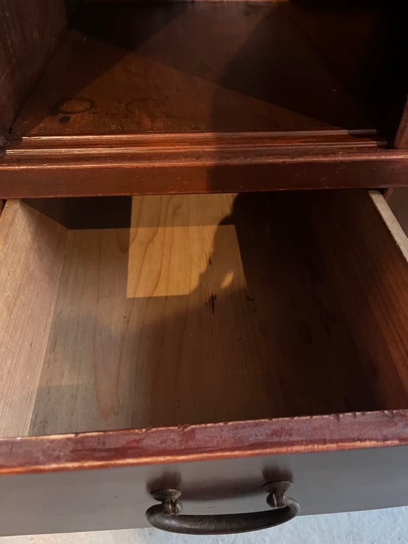 茶箪笥/水屋箪笥/和箪笥/飾り棚/木製/古箪笥