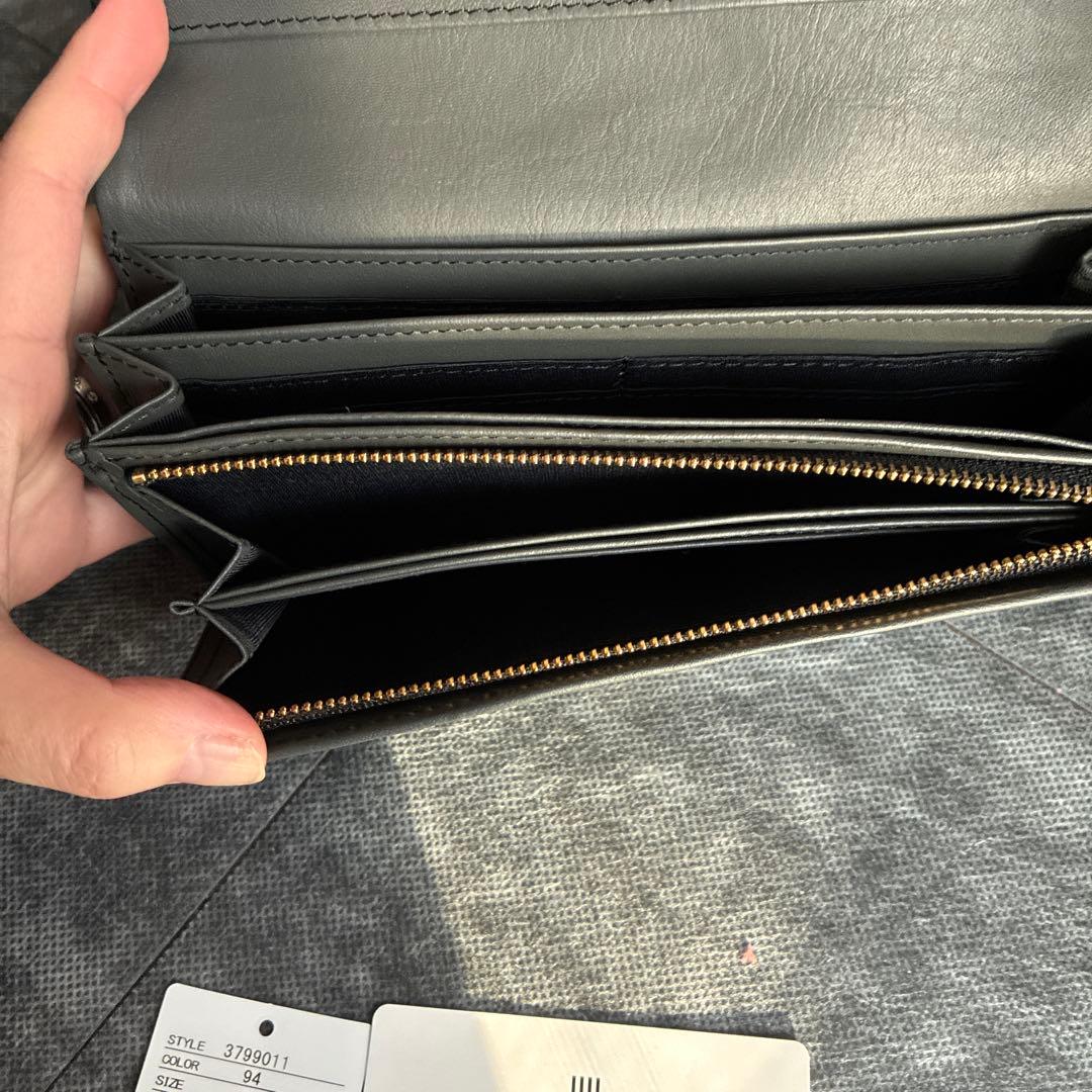 LANVIN en Bleu グレー 長財布