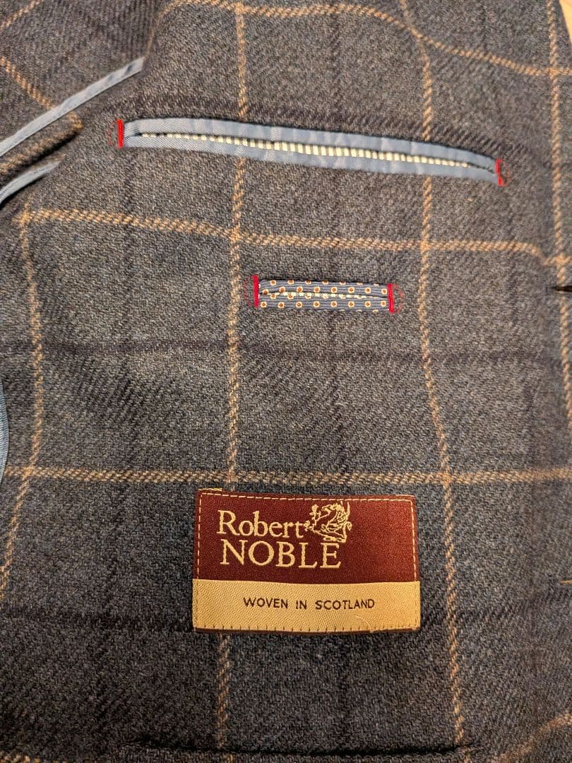 HACKETT テーラードジャケット ネイビー系 チェック柄