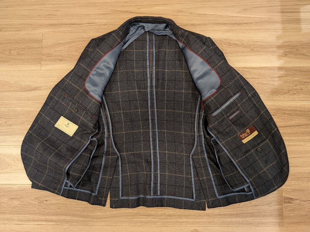 HACKETT テーラードジャケット ネイビー系 チェック柄